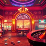 The thrilling moment of 789bet login at a vibrant casino, capturing players immersed in action with roulette and slots.
