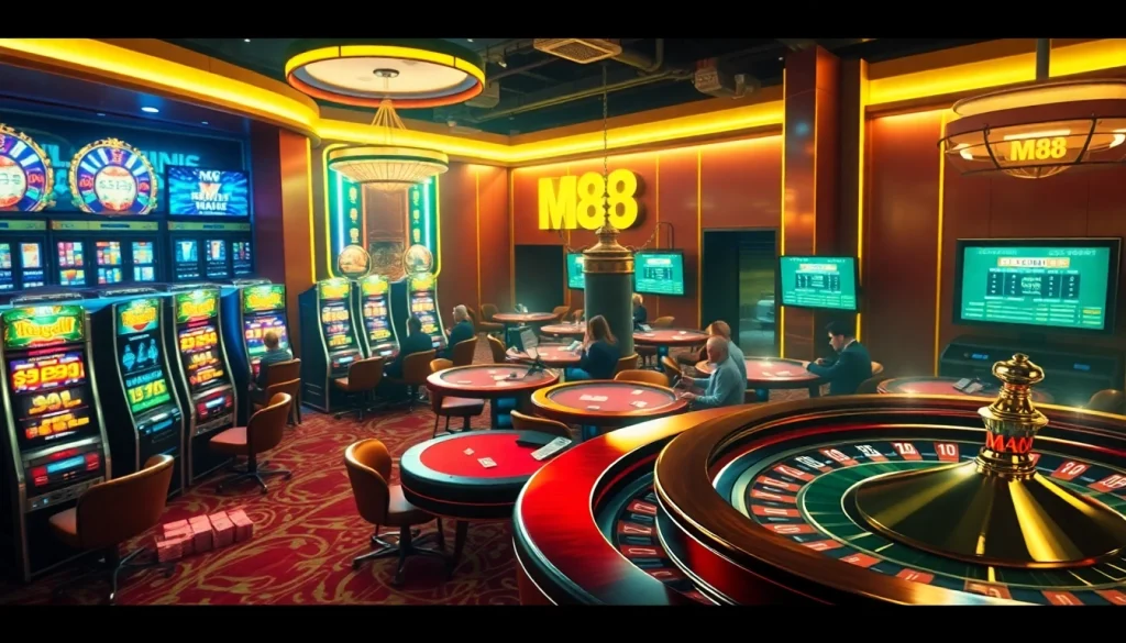 Experience the thrill of MM88 Vegas with vibrant slot machines and exciting poker tables.