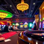 Experience the excitement of winning at 188V with players enjoying poker and roulette at a bustling casino.