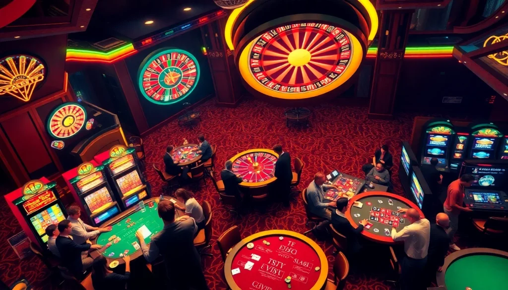 Experience the excitement of online gambling at https://89betz.us.com/ with players enjoying poker and spinning roulette wheels.
