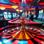 Experience the excitement of keonhacai betting at a lively casino, featuring roulette and engaging players.