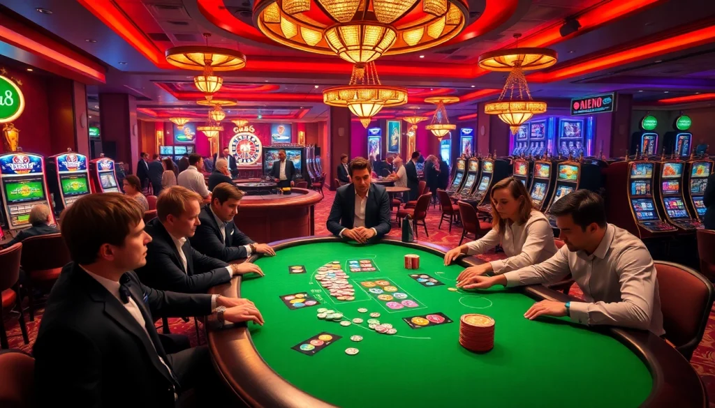 Experience the excitement at https://go8.sa.com/ with players enjoying poker and roulette in a dynamic casino setting.
