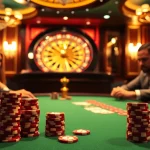 Engaged players at a poker table with chips and cards reflecting the excitement of online gambling on https://58win.fail/.