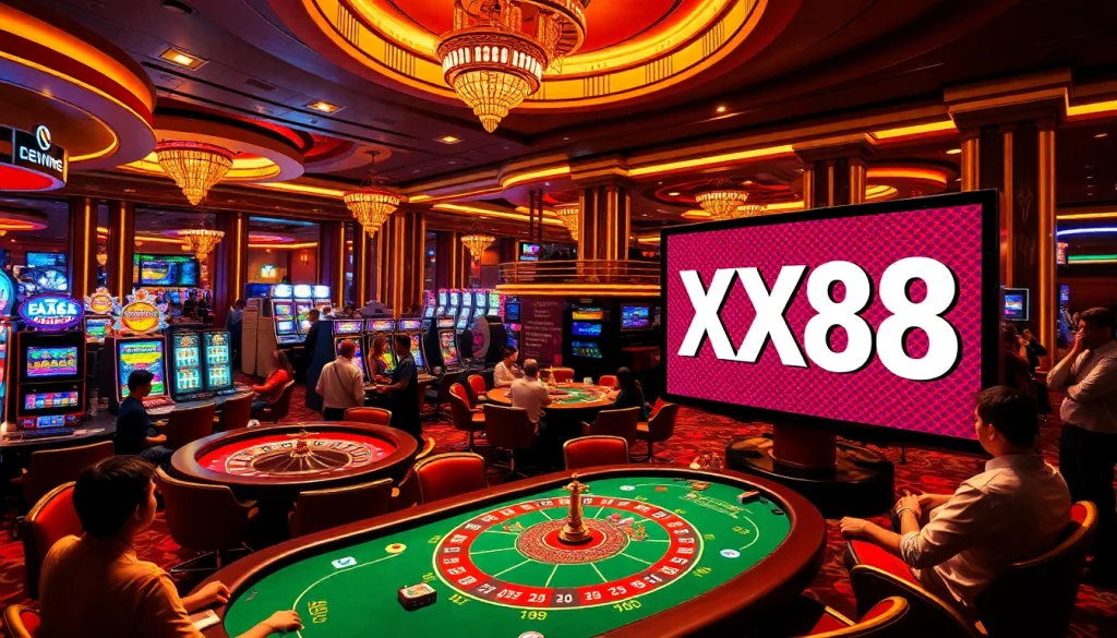 Experience the thrill of gambling with XX88 at an exhilarating casino featuring poker, slots, and roulette.