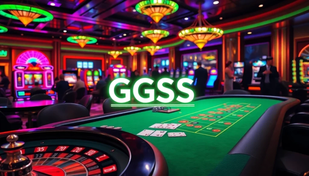Experience the thrill of GGSS Download with poker action at a vibrant casino.