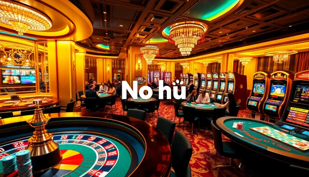 Experience No hu's exhilarating casino atmosphere with vibrant roulette tables and eager players.